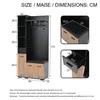 Ensemble vestiaire Merax 7 en 1, vestiaire compact avec Voir les images du produit 6