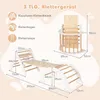 COSTWAY 4 in 1 Kletterdreieck mit Rutsche, Kletterbogen, Produktbild-Vorschau 7