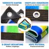 Sonnensegel 4x4 m, Schattierungsnetz mit ösen 4x4m wärme- Produktbild-Vorschau 6