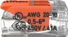 A close-up studio shot of a WAGO wire connector. Podgląd zdjęcia produktu