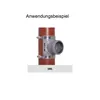 A close-up view of a plumbing fitting attached to a pipe. Anteprima dell’immagine prodotto