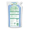The back of a Frosch fabric softener refill pouch with product information and usage instructions. Produktbild-Vorschau