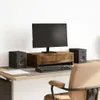 vidaXL Stojan na monitor se zásuvkami, kouřový dub 50x27x15 Náhled obrázku produktu 2