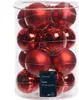 16-teilige Glas-Weihnachtskugel-Set Rot, Glänzend & Matt, 8 Produktbild-Vorschau 11