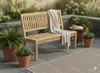 Stabile Gartenbank Kingsbury in Premium Teak ohne Armlehne Produktbild-Vorschau 2