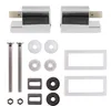 A collection of toilet seat hardware components laid out on a white background. Náhled obrázku produktu
