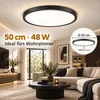 48W 50CM Led stropní světlo černé stmívatelné 3 barevné Náhled obrázku produktu 2