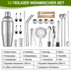 Cocktailmixer, 23-teiliges Barkeeper-Set, Cocktail Shaker Produktbild-Vorschau 8