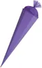 Bastelschultüte mit Verschluss 85 cm lila 6eckig Produktbild-Vorschau 13