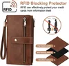 Geldbörse Damen Groß mit RFID Schutz, Kunstleder Vintage Produktbild-Vorschau 6