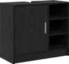 Möbel Waschbeckenunterschrank Schwarze Eiche 63x29x55 cm Produktbild-Vorschau 1