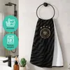 Offizielles DFB Duschtuch dunkel-grau gestreift 70x140 cm Produktbild-Vorschau 3