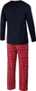 Schlafanzug Herren Lang Pyjama Baumwolle Zweiteiliges Set Produktbild-Vorschau 4