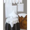 Kissen-Bezug weiß Häkel-Kante 40x40 cm Baumwolle-Mix Produktbild-Vorschau 2