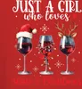 Just A Girl Who Loves Wine & Christmas - Weihnachten Produktbild-Vorschau 3