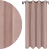 Fertig Vorhang aus Velours mit Ösen 140x230 cm Beige Produktbild-Vorschau 1