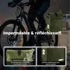 Wiltec Sacoche sac à dos étanche pour porte-bagages olive – Voir les images du produit 7