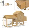 PawHut Petit poulailler cottage cage à poules sur pied dim. Voir les images du produit 3