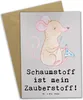 Mr. & Mrs. Panda Grußkarte Zauber der Polsterin - Grau Produktbild-Vorschau 1