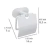 WENKO Toilettenpapierhalter Orea Bad Accessoire Klo Ohne Produktbild-Vorschau 4