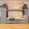 Lit pour enfant 90 x 200 cm, lit cabane avec 2 tiroirs, Voir les images du produit 3