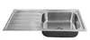 Preero-100x50x18, Küchenspüle Edelstahl 304, 0,8mm, XXL Produktbild-Vorschau 2