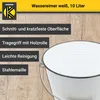 Karl Krüger W10  Emaillierter Wassereimer weiß, 10 Liter Produktbild-Vorschau 2
