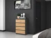 VBChome Kommode mit 4 Schubladen 70 x 40 x 97 cm Eiche Produktbild-Vorschau 6