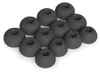 A collection of black silicone earbud tips arranged in a grid. Produktbild-Vorschau
