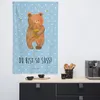 Mr. & Mrs. Panda Wandbild Bär Honig - Blau Pastell - Produktbild-Vorschau 3