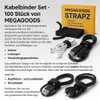 100er Set Klett Kabelbinder wiederverwendbar Kabel Maus Produktbild-Vorschau 2