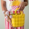 Blumenvase Handtasche aus Keramik, Dekovase in Gelb Produktbild-Vorschau 6