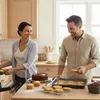 Set di stampi da forno Relaxdays, 4 pezzi, stampo per Anteprima dell’immagine prodotto 3