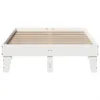 Massivholzbett ohne Matratze Weiß 135x190 cm Kiefernholz Produktbild-Vorschau 4