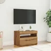vidaXL TV-Schrank mit LED-Leuchten Artisan-Eiche 60x35x40 Produktbild-Vorschau 3