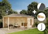 Alpholz Gartenhaus Set Liwa Naturbelassen 614x317cm mit Produktbild-Vorschau 2