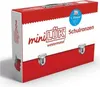 A red and white box designed to look like a briefcase, with branding and text indicating it is a school starter kit. Voir les images du produit