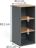 Midi skříňka Vicco Viktor Antracit/zlatý dub 40.2 x 88.2 Náhled obrázku produktu 2