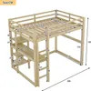 A diagram of a wooden loft bed with dimensions labeled in centimeters. Produktbild-Vorschau