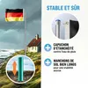 MONZANA® Mât de drapeau télescopique aluminium 6,3m douille Voir les images du produit 3