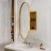 okwish  Ovaler  Spiegelschrank,  Wandschrank  Produktbild-Vorschau 3