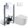 HOROW Komplett Vorwandelement Toilette Set - 82cm Produktbild-Vorschau 1