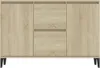 vidaXL Sideboard Sonoma-Eiche 102x35x70 cm Holzwerkstoff Produktbild-Vorschau 5