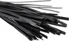A pile of black twist ties on a white background. Produktbild-Vorschau