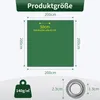 Iropro 140g/m² Abdeckplane Wasserdicht 2x2m Grün/Silber mit Produktbild-Vorschau 6