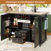Sweiko Ilot de cuisine Armoire buffet 120 x 73 (45) x 92 cm Voir les images du produit 16