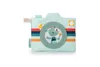 A fabric toy camera with a cartoon rhino inside the lens, set against a white background. Anteprima dell’immagine prodotto