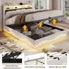 Boxspringbed 140x200 cm met hydraulische opbergruimte, Productafbeelding-voorbeeld 10