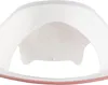 A close-up view of a white children's toilet seat with a pink trim, showing a subtle rainbow graphic inside. Anteprima dell’immagine prodotto
