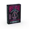 A Bicycle playing card deck with a cyberpunk theme. Voir les images du produit
